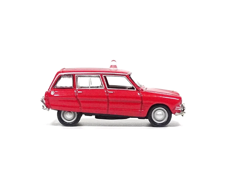 Norev 1:87 Scale 1968 Citroen Ami 6 Police Red Car Model Suitable