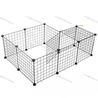 DIY Pet Playpen Fence Enclosure Yard Kennel Foldable Pet Playpen Iron Fence Puppy Kennel House Exercise Training Easy Install St