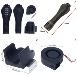 Hot Air Gun Handle Housing, controle magnético, suporte de ar bocal, acessórios do ventilador, 24V-32V, 858, 8586, 868, 898