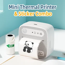DOLEWA-Mini imprimante portable sans fil Bluetooth, fabricant d'autocollants sans encre, machine de prix d'étiquette pour le bureau, l'école, la cuisine, v1.Prquinze
