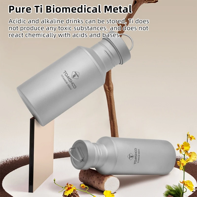 AliExpress Outdoor Ti Water Bottle and Travel Mug Set Perfect Cycle Water Bottle and Camping Large Capacity Metal Water Bottle and Mug Comb
