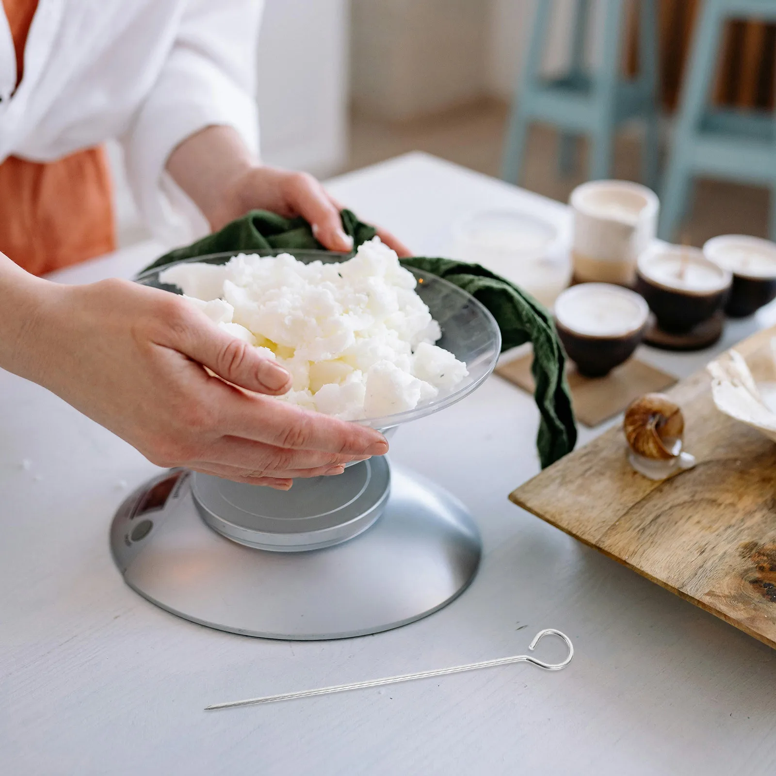 

10Pcs Wick Centering Pins Iron Needle Tools Sharp Tips DIY Making Equipment Wick Support Tool Making Essentials