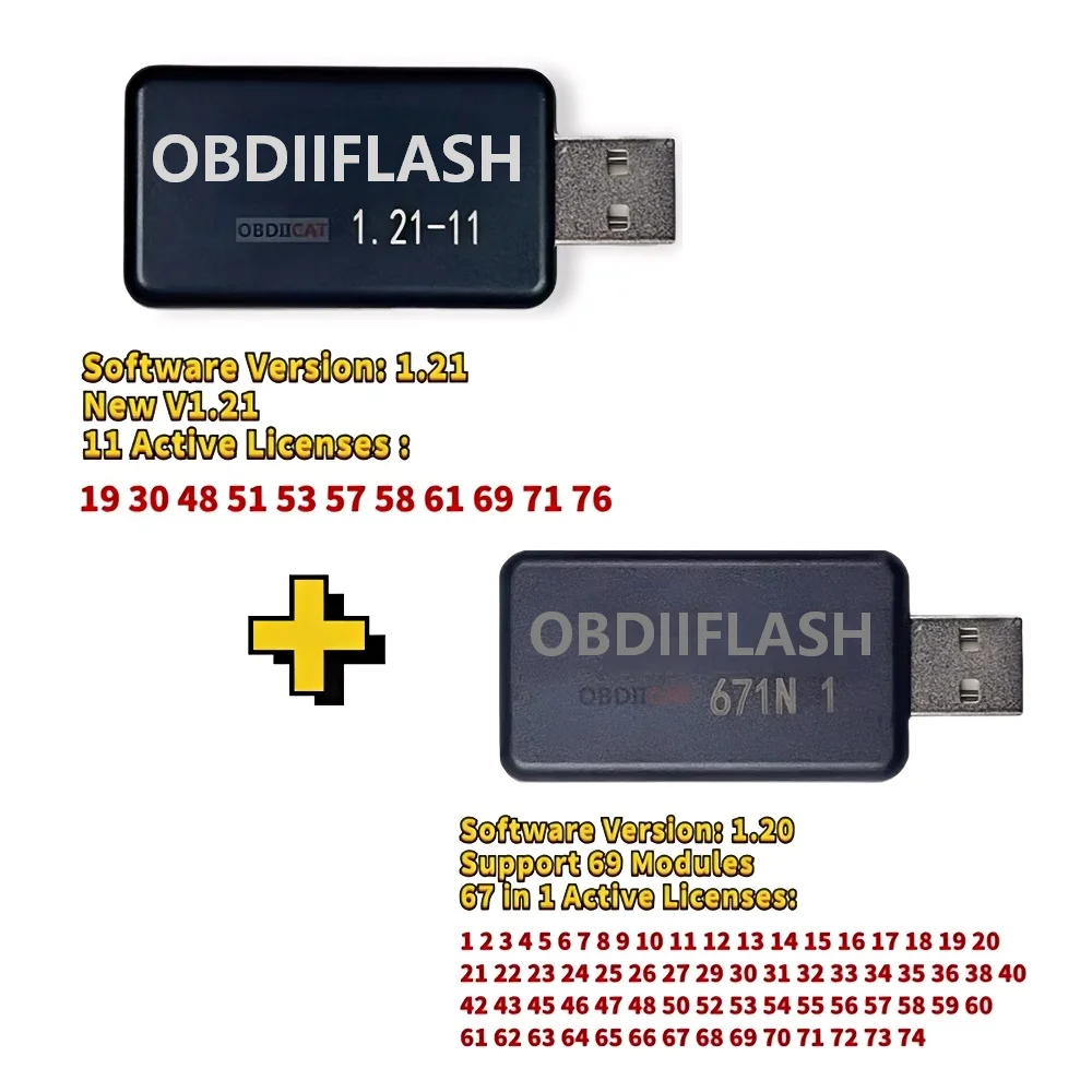 USB Dongle Software V1.20 V1.21 for Cars 67in1 ECU Chip Tuning Tool 2PCS Auto Diagnostics Universal Programmer Tools