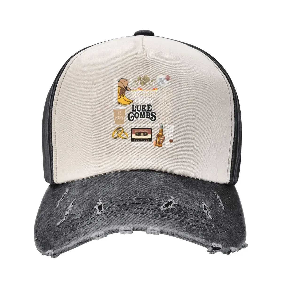 

Luke Combs Vintage texas music rodeo Baseball Cap Sunscreen Hip Hop Golf Wear custom Hat Men's Caps Women's