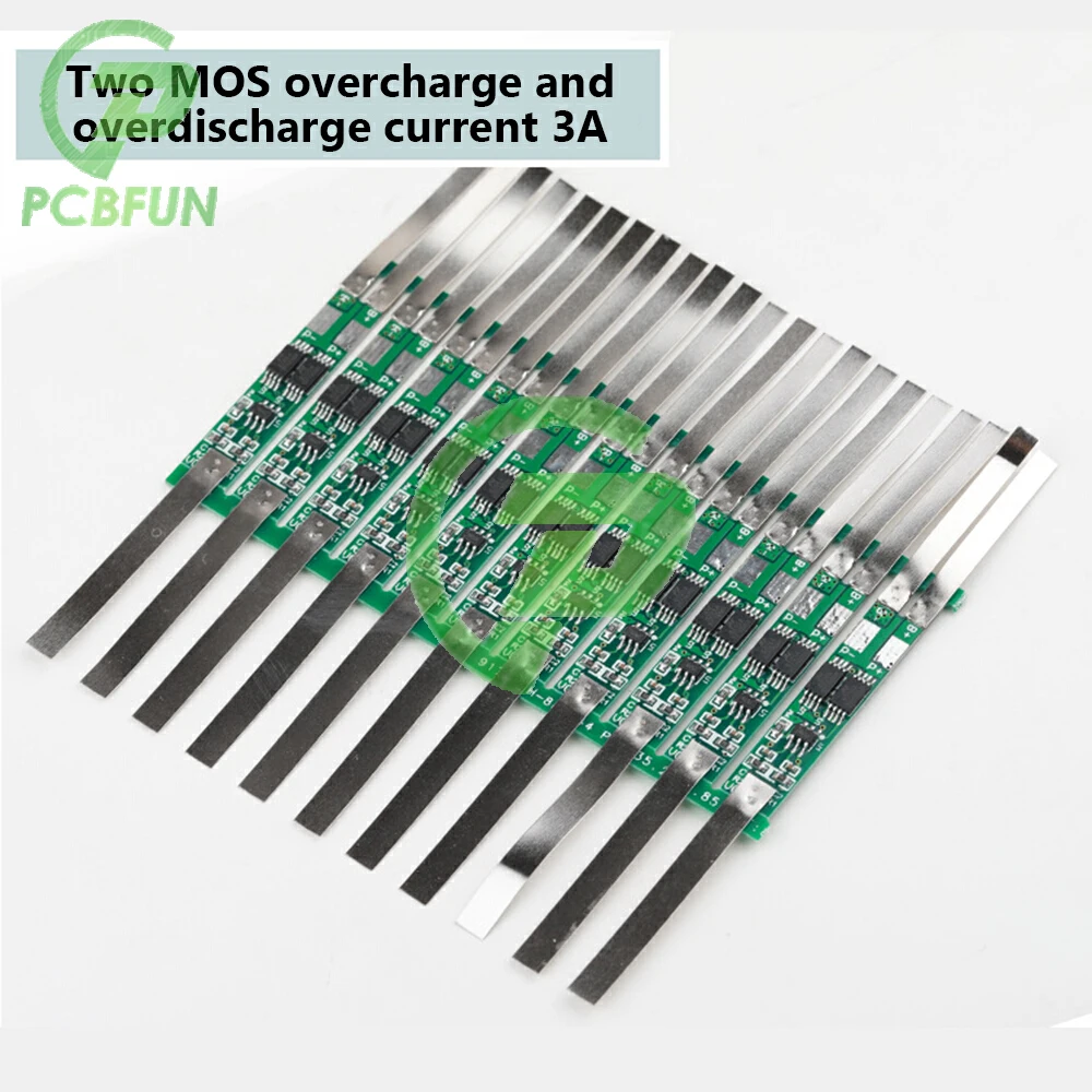 

2S 7.4V 2A 3A 4.5A 6A 7.5A 9A 18650 BMS Protection Board MOS Dot Nickel Strips Short Circuit Charging Protection