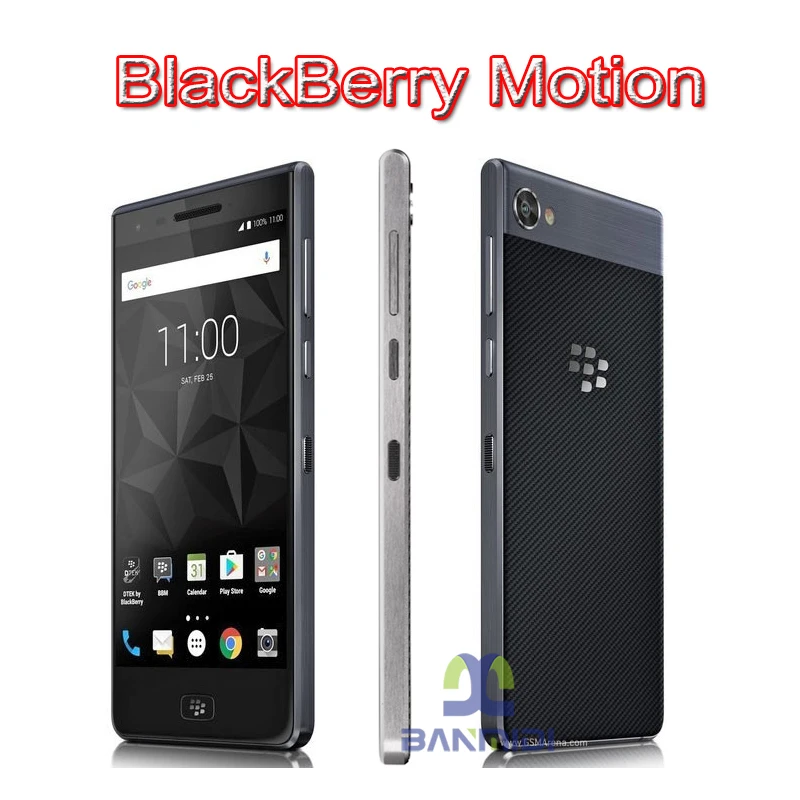 BlackBerry Motion 4G LTE Mobile Cell Phone 5.5'' 12MP Camera 4GB RAM 32GB ROM Android OS CellPhone Original Unlocked Android 7.1