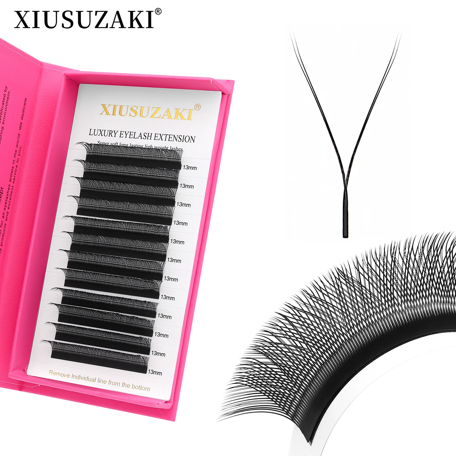 Extensions de cils en forme de YY, noir et marron, naturel et doux, double embouts, volume préfabriqué, outils d'extension de faux cils, fournisseur