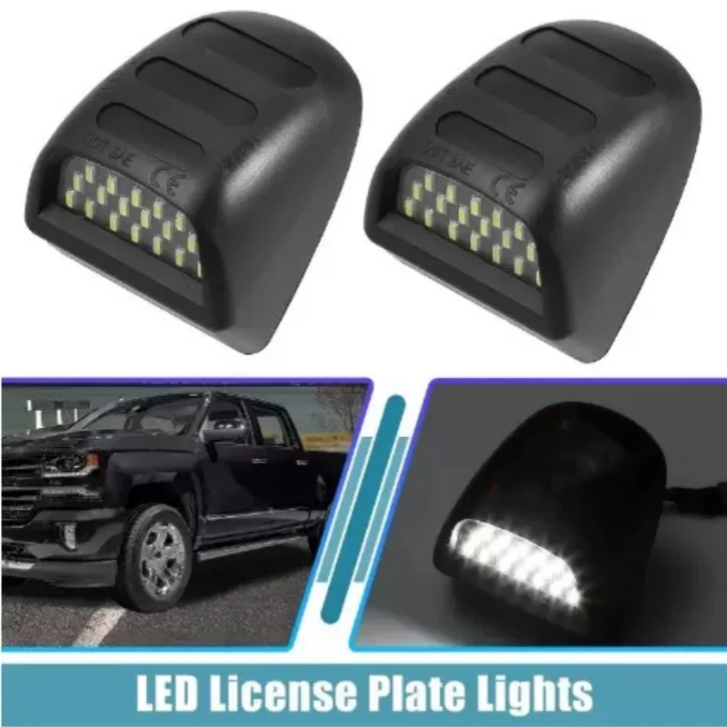 

2PCS LED Number License Plate Light Canbus For GMC Sierra 1500 HD 2500 HD 3500 Yukon XL1500 2500 Car Styling Logo Number Lamp