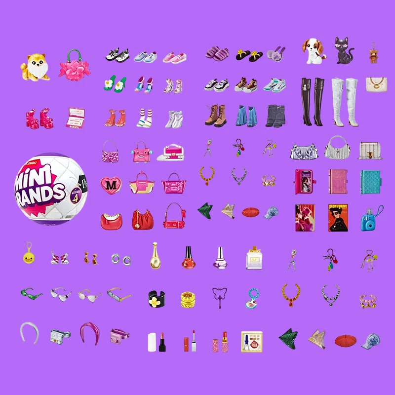 Mini Brand Fashion Mode Series 4 Surprise Box Mini Fashion Shoes and Bags Mystery Box Girl Toy Gift Blind Box Toys Surprise Box - view 3