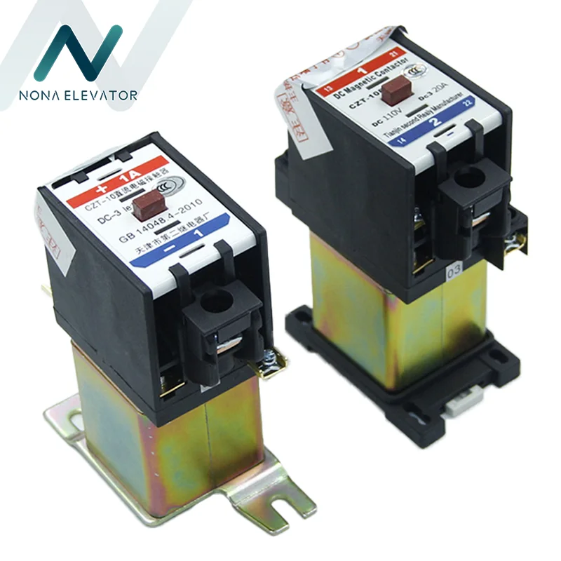 Contator magnético dc do elevador CZT-10 CZT-10F contator eletromagnético dc110v para peças comerciais do elevador