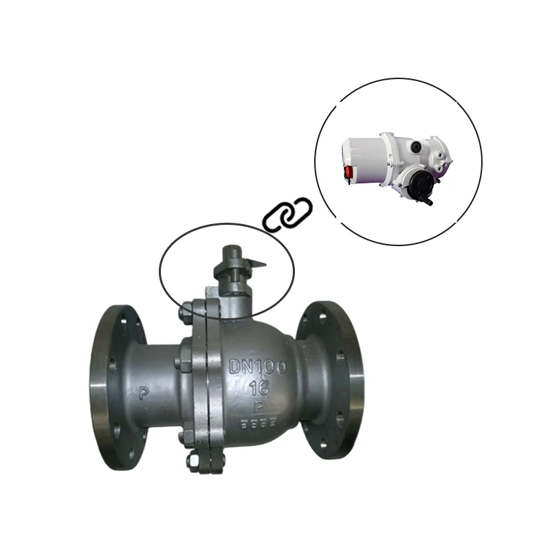 DN300 Motor Operated Cast Steel WCB Industrial Valve Ball Valve