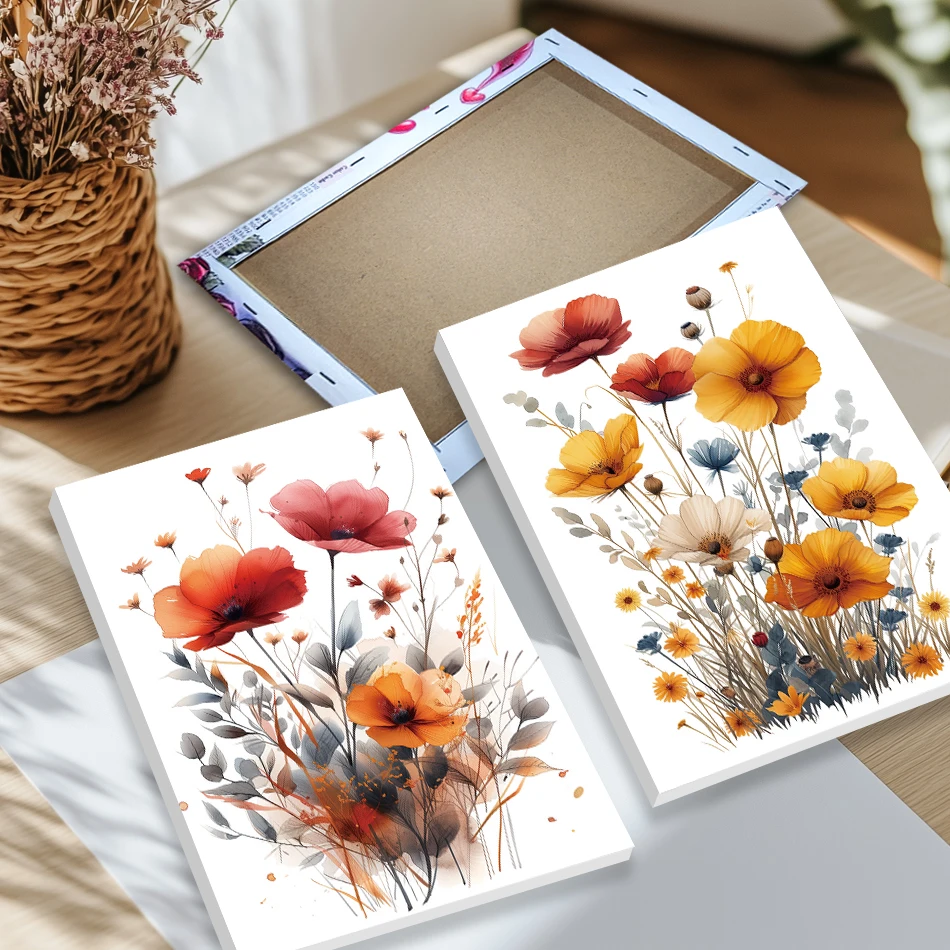 

CHENISTORY Diamond Embroidery With Frame 5D DIY Cross Stitch Diamond Painting Flowers Hobbies And Crafts Home Decorations