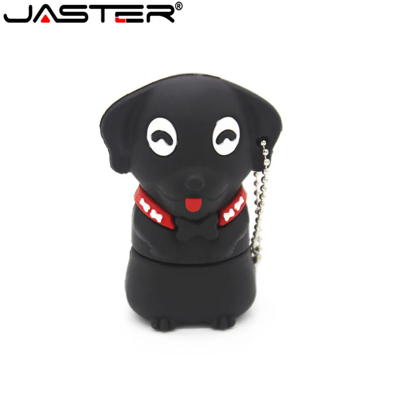 JASTER Cute Dog USB Flash Drives 64GB Cartoon Pen Drive 32GB Creative Gifts for Children Memory Stick 16GB Free Key Chain U disk