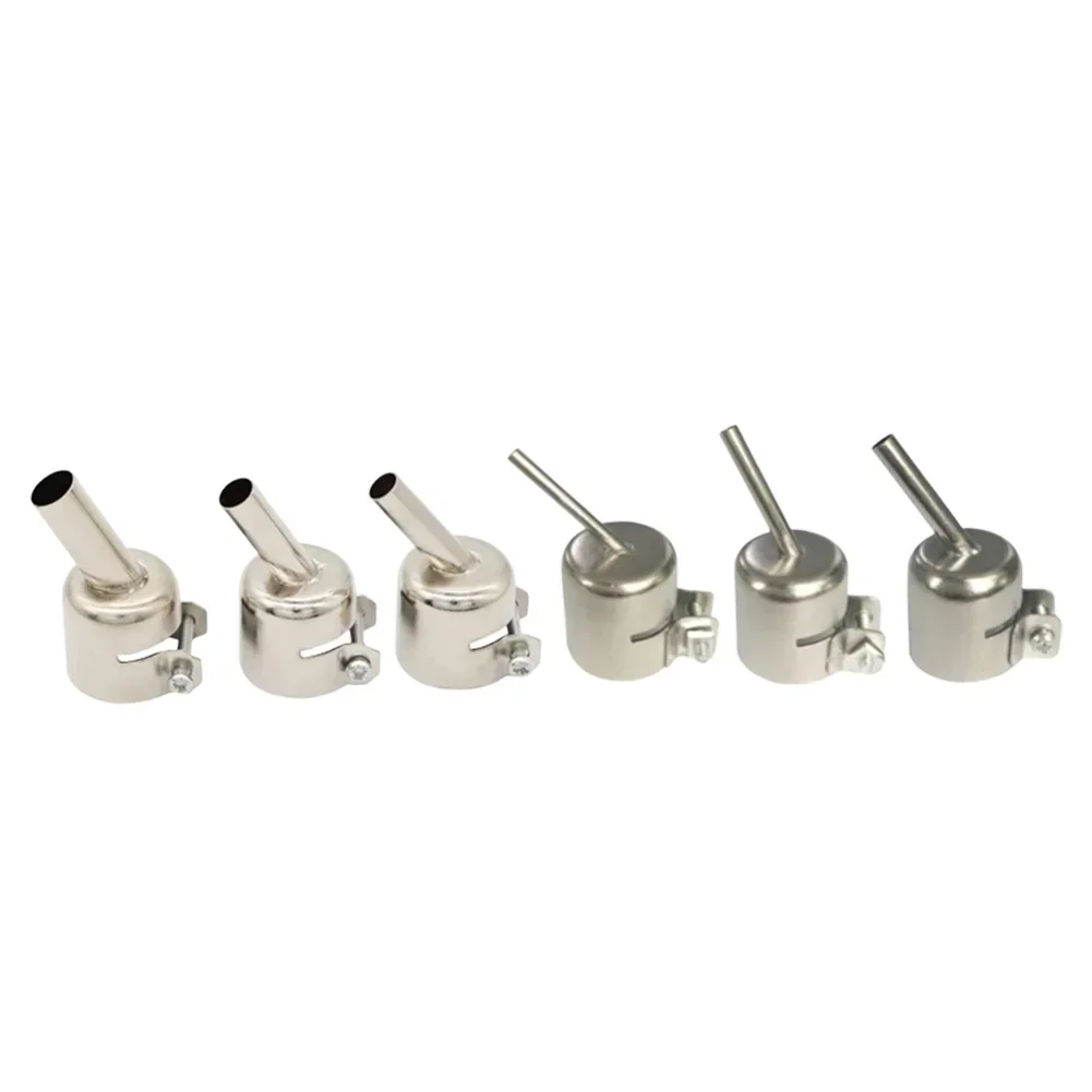 For Soldering Rework Station 5 Degree Nozzle Sleeve 45 Degree Silver Adapter Welding Nozzles Hot Air Station Nozzles 3MM-10MM