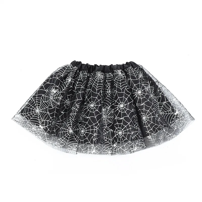 Kinderen Meisje Spinnenweb Tutu Cobweb Rok Heks Tovenaar Hoed Pak Feest Outfits Up Kostuum Cosplay Halloween Voor Vrouwen Volwassen