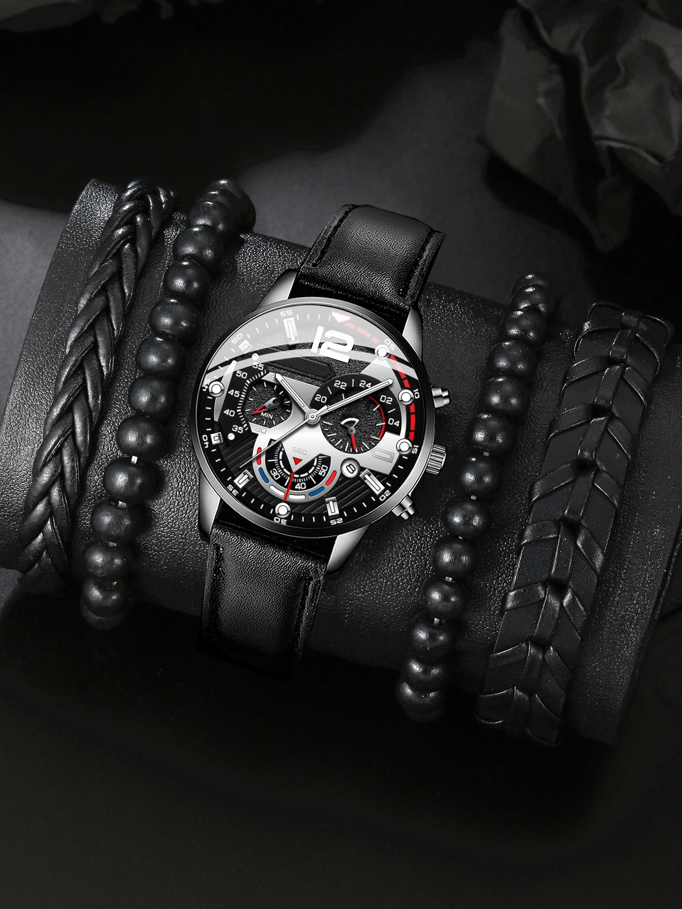 

5 шт., мужской индивидуальный тренд, набор часов уникальной формы, подарите его лучший подарок на день рождения