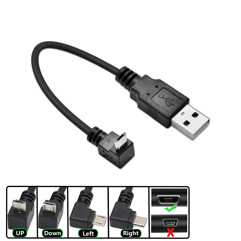 Короткий-кабель-micro-usb-угол-левый-правый-угловой-локоть-micro-male-to-usb-male-Разъем-для-зарядки-данных-Кабель-25-см-50-см-для-планшета-5-футов