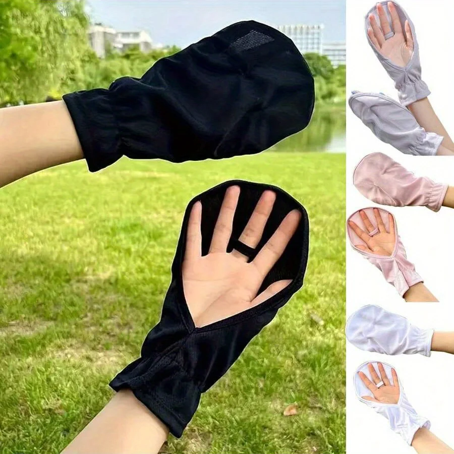 

2026 Summer UV Protection Sunscreen Gloves Breathable Thin Women Men Gloves Outdoor Sports Cycling Gloves Sleeve Glove