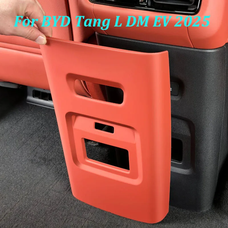 

For BYD Tang L DM EV 2025 Car Rear Air Conditioner Outlet Protective Cover Anti Kick Panel Anti Scratch Interior Accessories