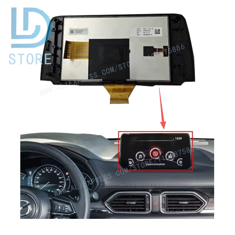 

TM070RDHP05 Car LCD Touch Screen Navigation Display for 2017-2021 Ma-zd-a CX-5 Maintenance And Replacement Touch Display