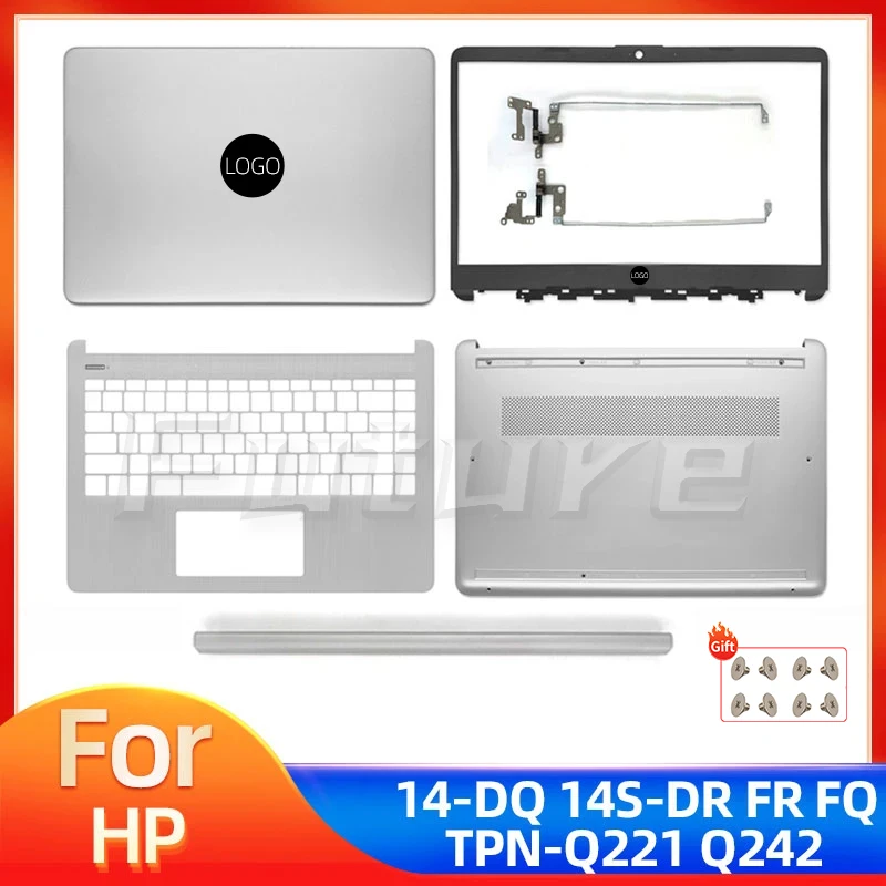 

New Case For HP 14-DQ 14-DR 14S-DR 14S-FR 14S-FQ TPN-Q221 LCD Back Cover Front Bezel Palmrest Bottom Case Hinges Top Lower Cover