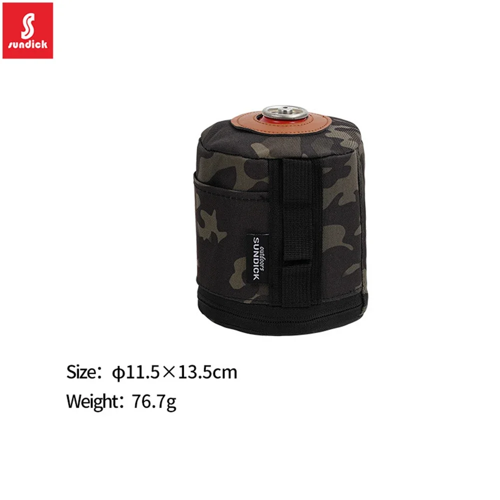 

Protective Case Can Protective Cover Camping Cooking Supplies Fuel Canister SBS Zipper Anti-Fall Camouflage Polyester Fabric