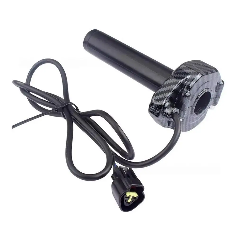 For Sur Ron Light Bee S X Electronic Throttle Handle, Carbon Fiber Patterned Motorcycle Electronic Throttle Handle