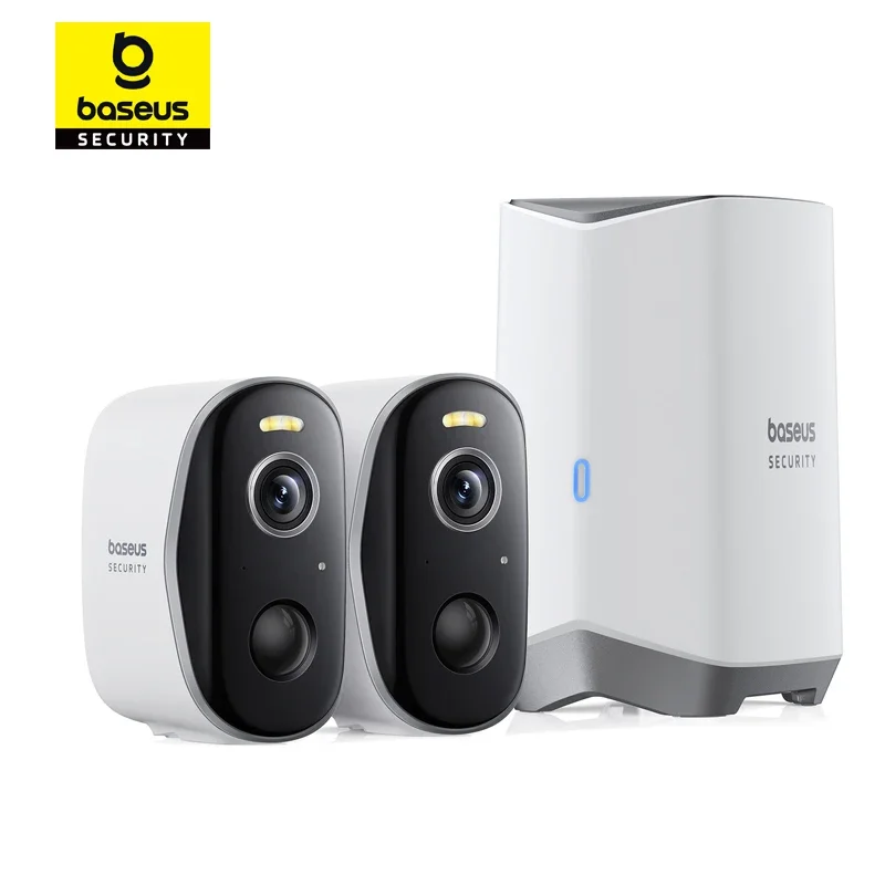 

Baseus Security Protection Outdoor Camera N1 Series 2K 2-Cam Kit Wireless Home Security 210-Day Battery Life HomeKit 16TB Memory