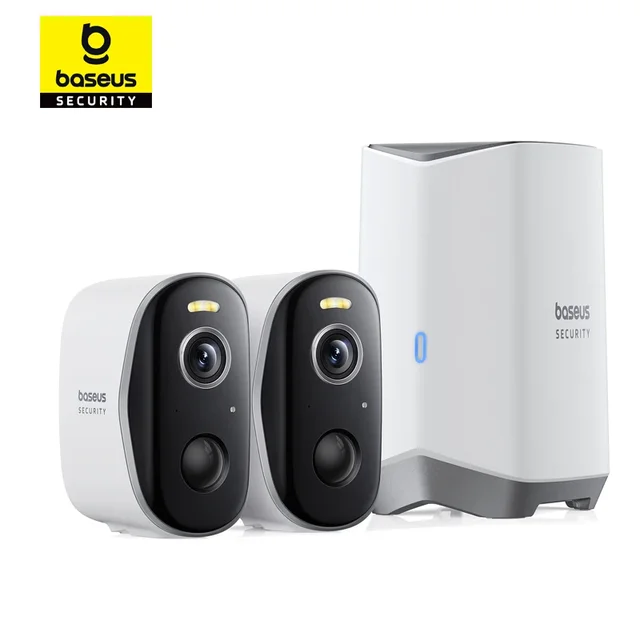 Baseus Security Protection Outdoor Camera N1 Series 2K 2-Cam Kit Wireless Home Security 210-Day Battery Life HomeKit 16TB Memory Baseus Security Protection Outdoor Camera N1 Series 2K 2-Cam Kit Wireless Home Security 210-Day Battery Life HomeKit 16TB Memory