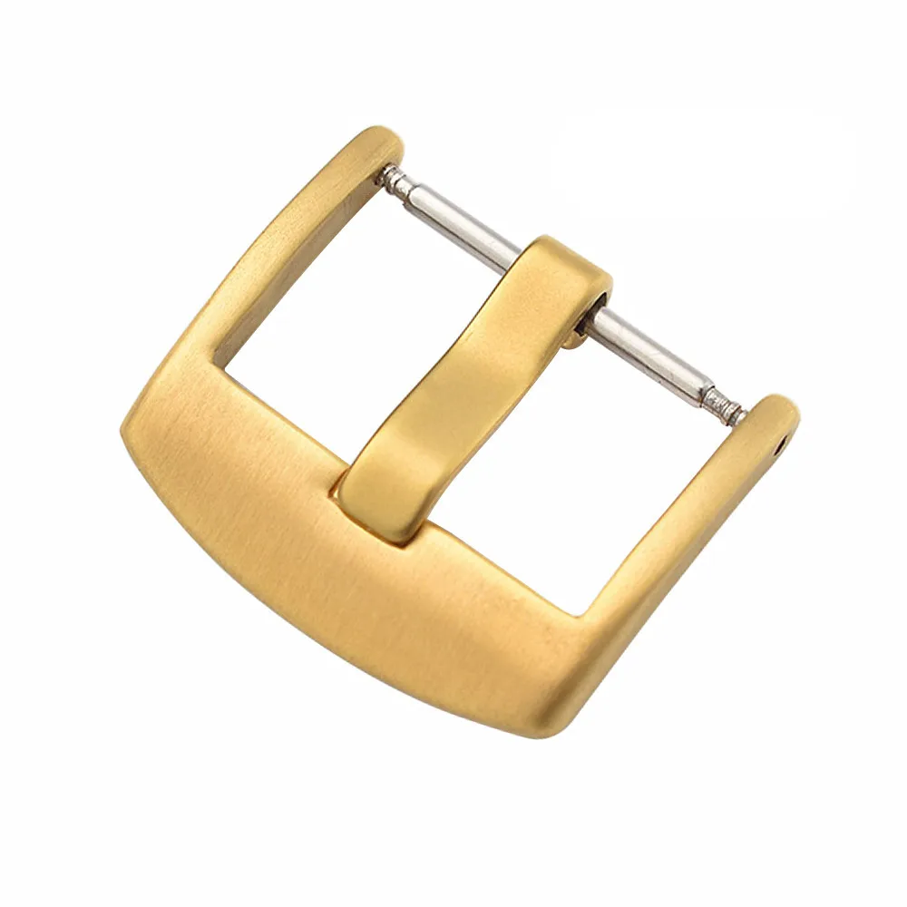 Tali Jam Tangan Baja Tahan Karat Gesper Jam Tangan 16Mm 18Mm 20Mm 22Mm 24Mm Universal Perak Hitam Emas Disikat Logam Gesper Tali Jam Tangan