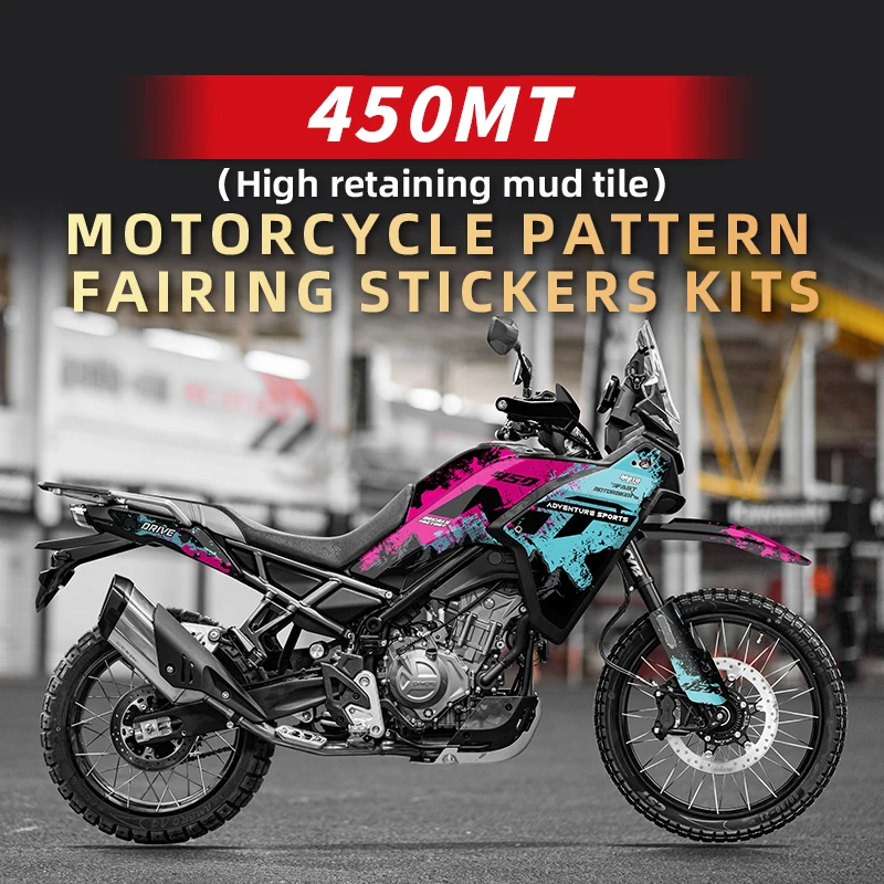 For CFMOTO 450MT High mud tile version Motorcycle color printing sticker full body color change multi-style optional
