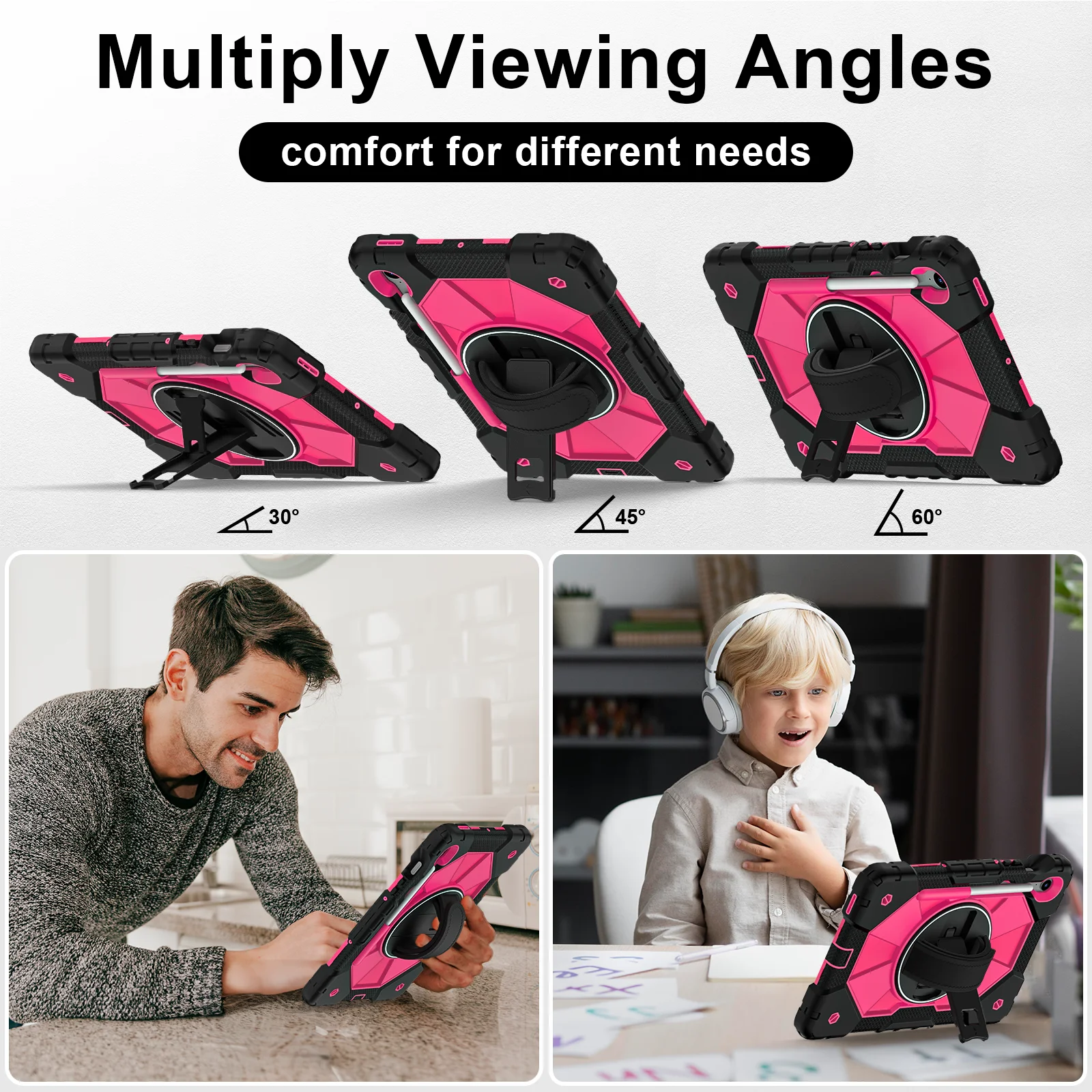 

Чехол-подставка с поворотом на 360 градусов, детский чехол для Samsung Galaxy Tab S10 Lite 2025 10,9 дюйма X400 X406B с плечевым ремнем и слотом для ручки