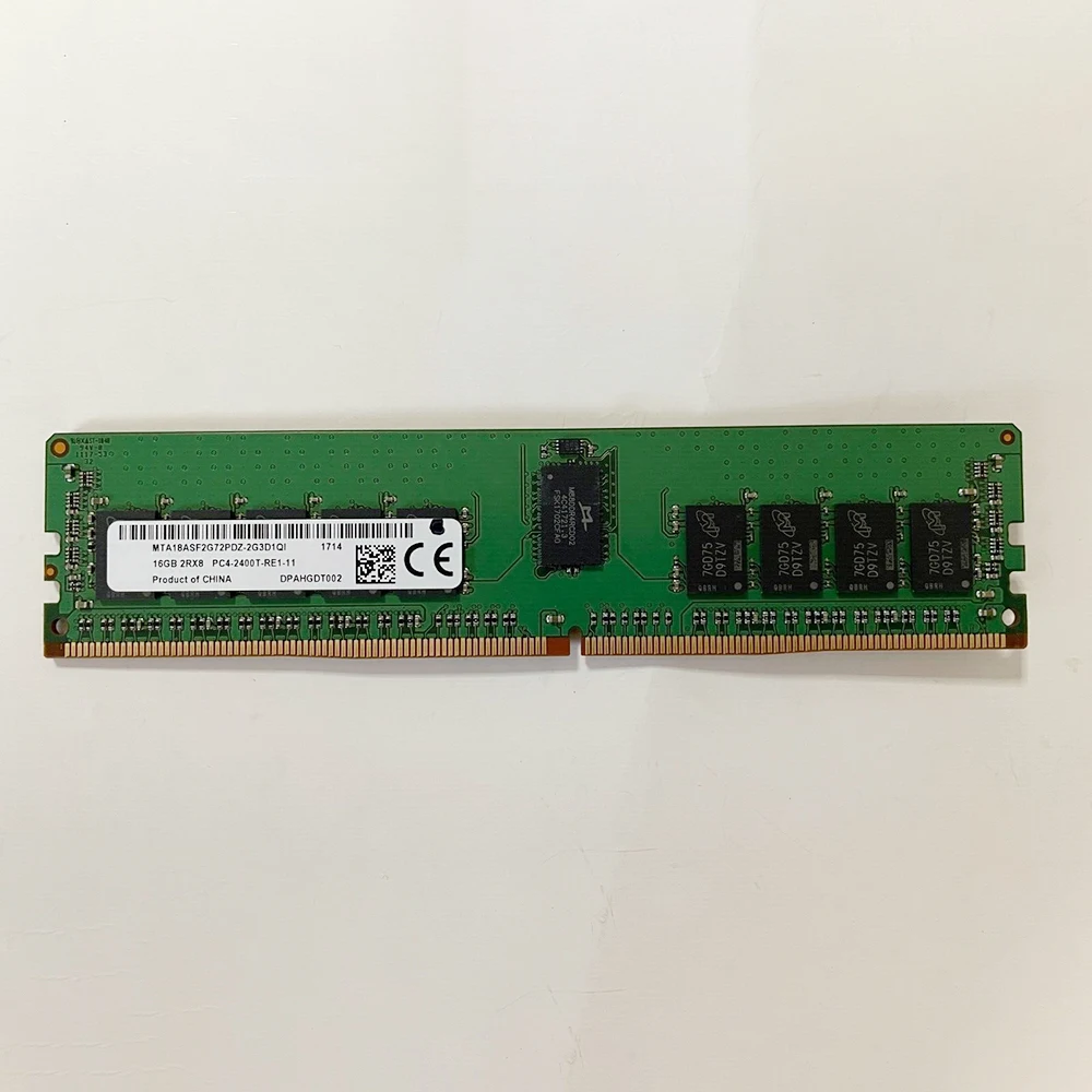 1 PCS MTA18ASF2G72PDZ-2G3D1 For MT RAM 16G 16GB 2R×8 PC4-2400T 2400 DDR4 ECC Server Memory