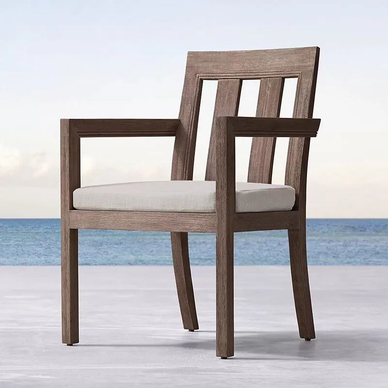 

Уличные садовые стулья для виллы, скандинавский ресторан для отдыха, садовые стулья для отдыха, современная деревянная мебель Sedia Per Giardino MHHYY