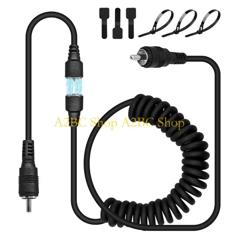 A2BC 30W Heated Helmets Visors Power Cord With Strong Connection Heated Advisor Power Cable Upgrades for Winter Sports