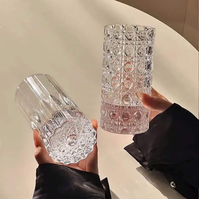 Creativity Cocktail Glass Thick Bottomed Wine Glass Whiskey Glass Creative Ice Hockey Cup Coffee Mug Drinking Glasses Party Tool