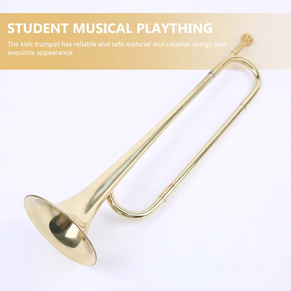 

Musical Instrument Youth Toddler Student Instruments Kids Trumpet Plaything Cotton Metal Early Educational Toy