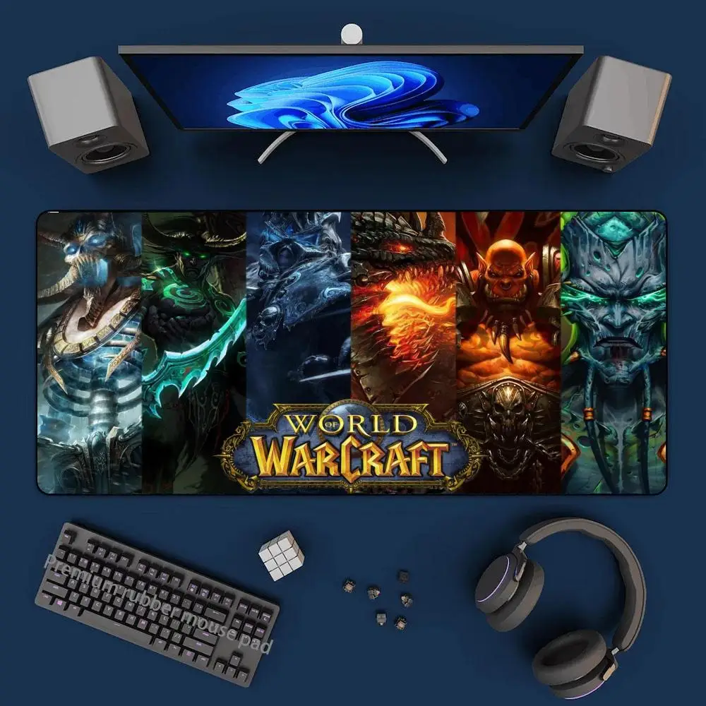 

World Of Warcraft Mouse Pad Computer Laptop Mouse Mat 400x900 Mousepad Keyboards Table Carpet Gaming Desk Play Mats Locking Edge