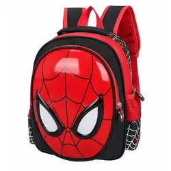 MARVEL SPIDERMAN Backpacks Super heroes New School Bag 3D stereo Children Boys Kindergarten Backpack Kids Children Cartoon Bags