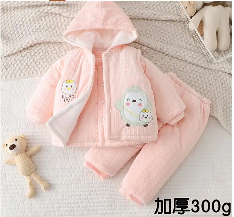 Princess girls thin cotton lace three piece suit