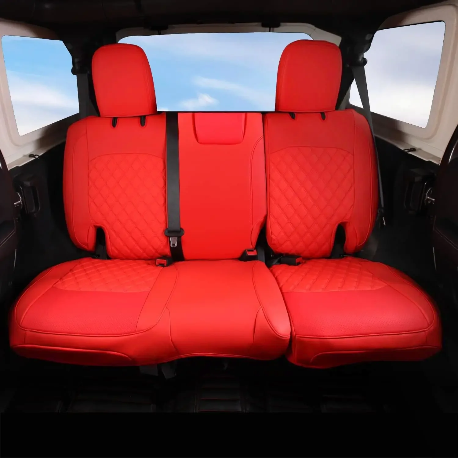 Autositzbezug für Jeep Wrangler Unlimited JL 4-Türer 2018 2019 2020 2021 2022 2023 2024 Wrangler Unlimited Schutzkissen – Detail 7