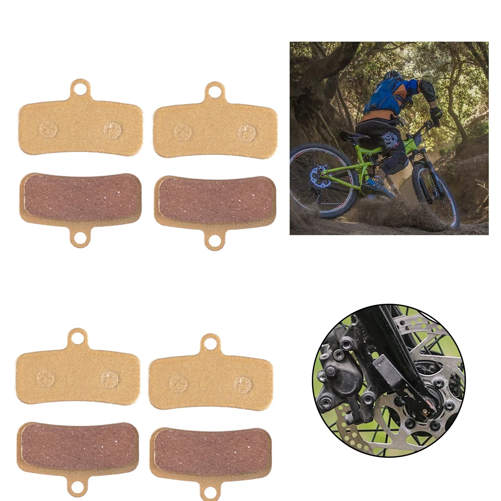 

Practical Bicycle Brake Pads Pad 4 Pairs Bike Accessories Cycling Parts For Shimano XT M8020 For Saint BR-M810