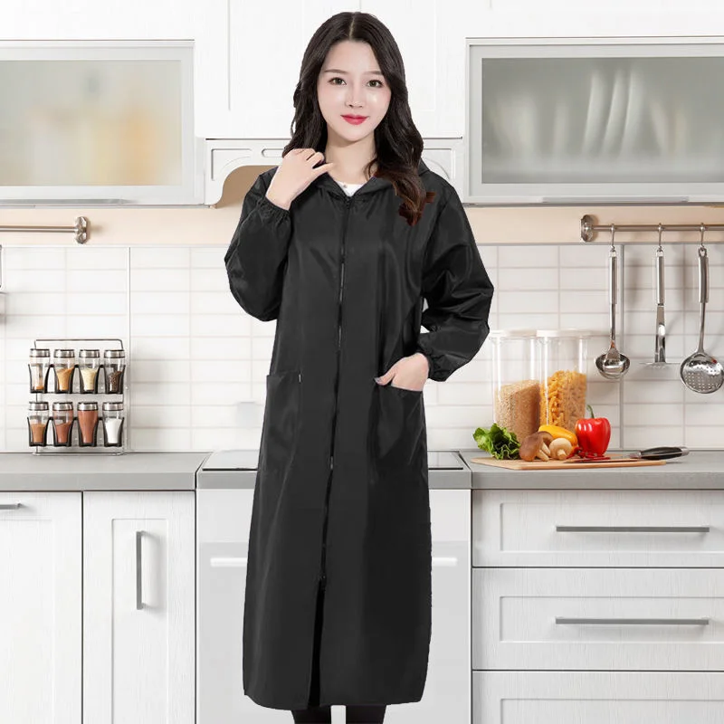 Overwear for adults Autumn and winter for adults Long sleeved apron for calves Kitchen for home workers Male