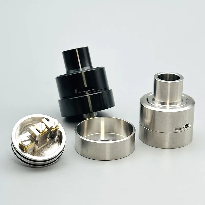 DIY Matty RDA Tank Atomizer 316SS double Single Coil Rebuilding Dripping Tank With Squonk BF PIN 24mm Ring For 510 Vape BOX Mod