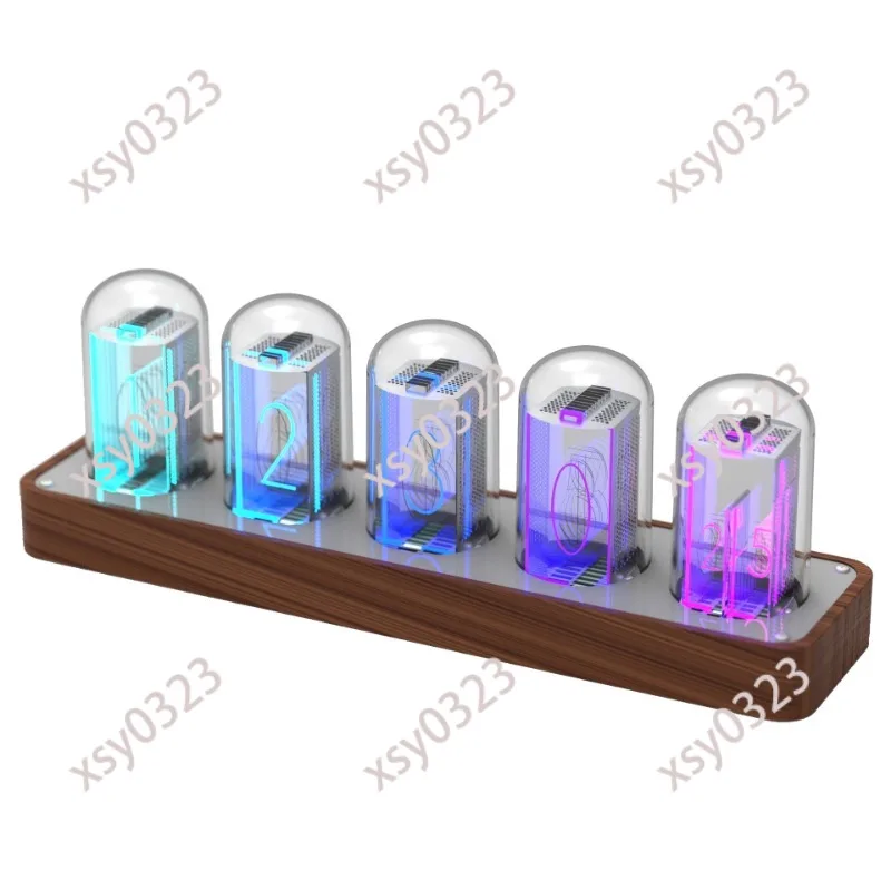 Tube Clock WiFi Auto Time Synchronization Desktop Alarm Clock Timer No Assembly
