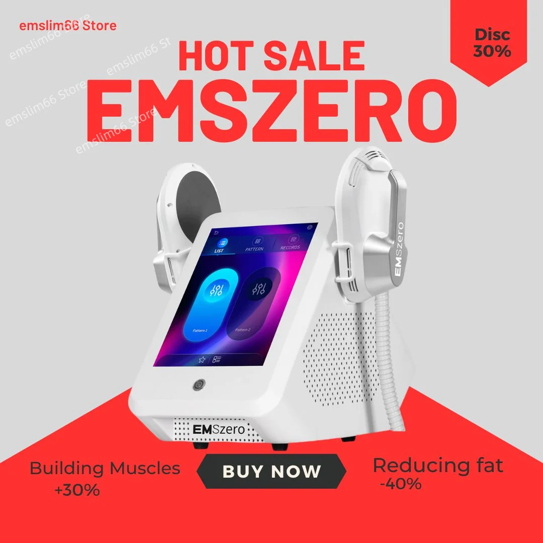 

EMSzero Machine Sculpting Body Muscle Stimulation Massager EMS RF Sculpt 15 Electromagnetic Butt Fat Healthy Beauty Store Salon