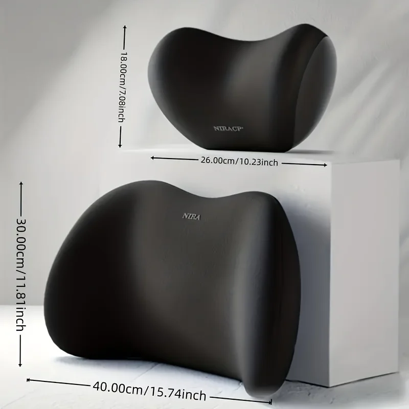 

2024 new Car Headrest Or Lumbar Memory Foam Car Neck/ Lumbar Pillow, Car Seat Back Cushion, Driver Waist Pad, Comfortable Pillow