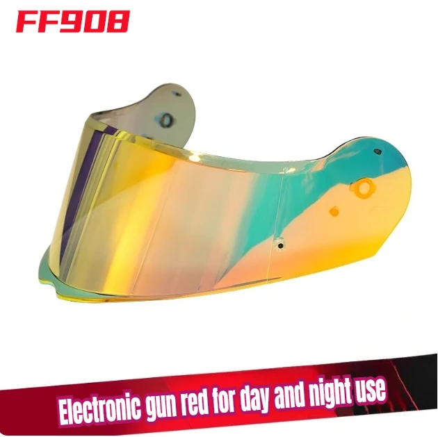 For LS2 FF908 STROBE Original Motorcycle Helmet Visors Helmet Lens Electronic Gun Red for Day and Night Use Replacement Visros