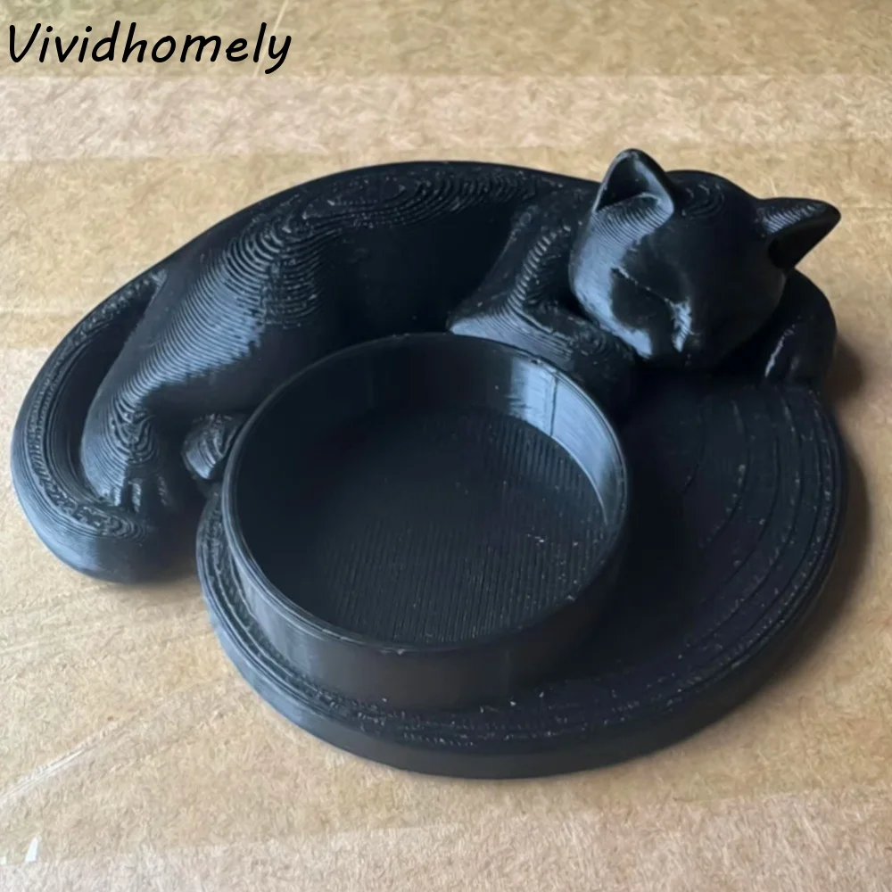 3D Printing Ring Holder - Portacandele a forma di gatto stampato