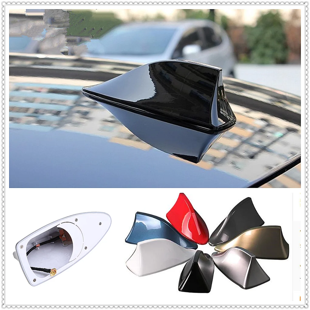 Car styling Shark Fin Antenna Auto Radio Signal Aerial Roof for Hyundai CCS NEOS-3 Accent SR HND-4 Blue-Will i-blue